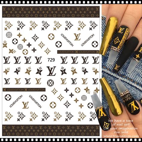 nail louis vuitton stickers|Louis Vuitton nail foil.